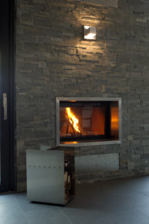 Natursteinverkleidung Kamin